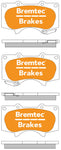 Bremtec TRADE-LINE BT1125TS Ceramic+ BRAKE PAD FRONT SET